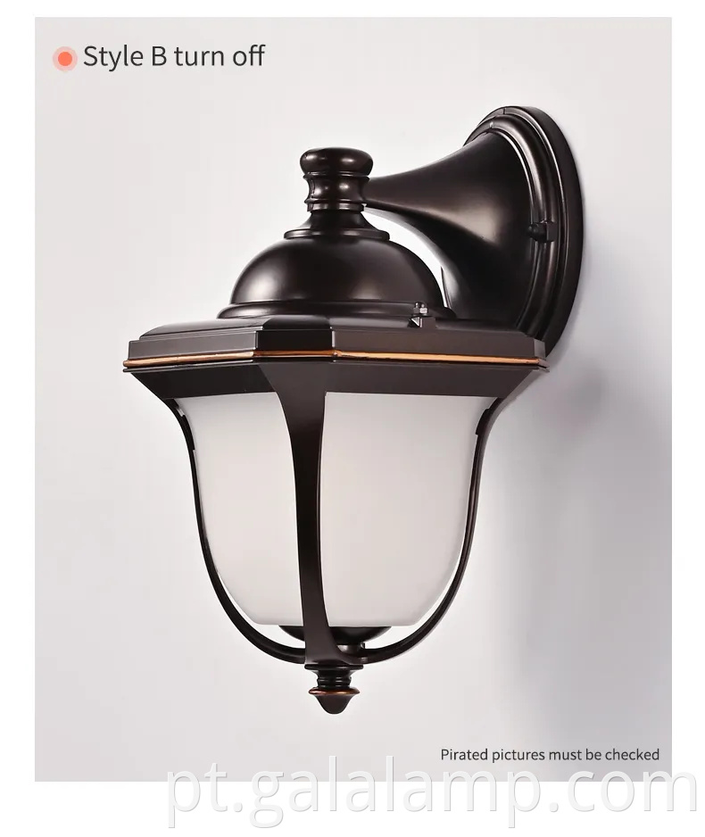 Pátio personalizado europeu IP65 Decoração de jardim à prova d'água 16W LED de luz de parede externa ao ar livre